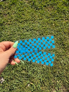 Checker print bookmark